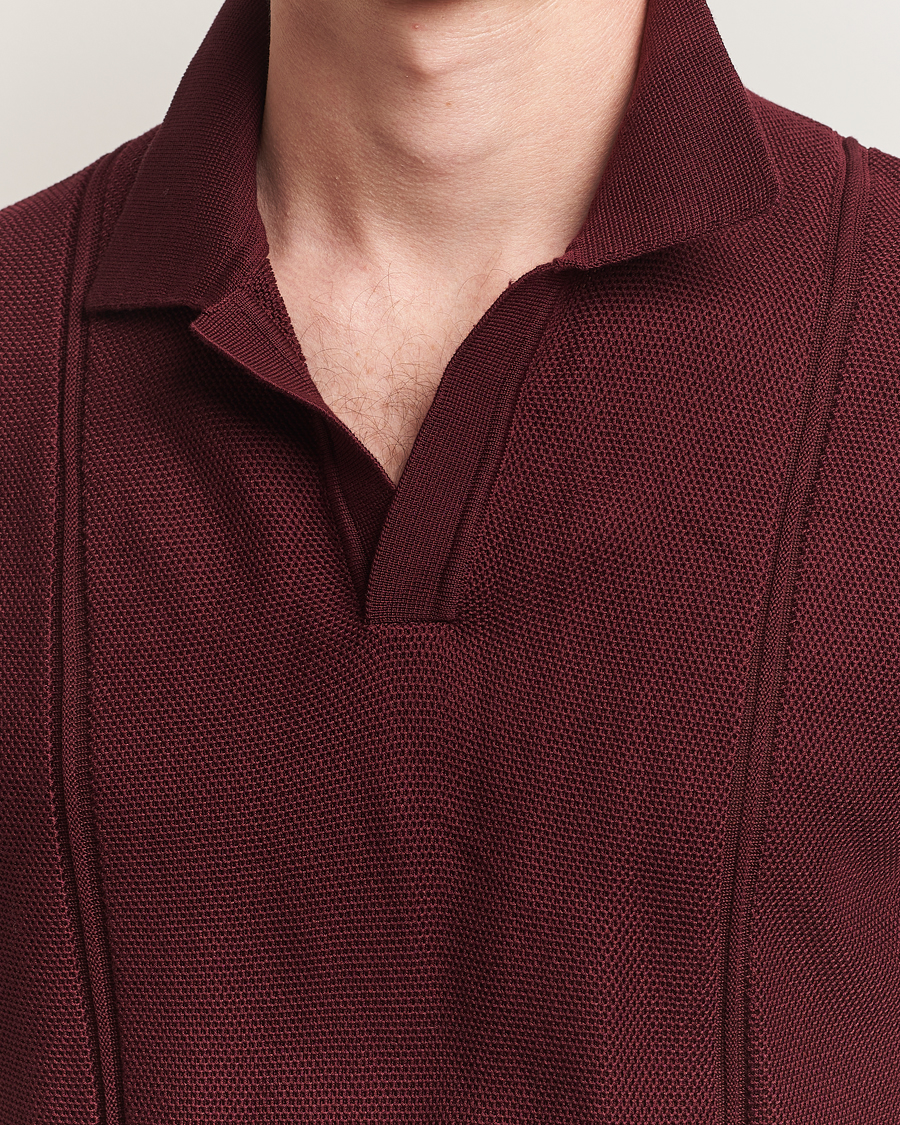 Heren | Polo's | Orlebar Brown | Horton Pique Texture Polo Damson