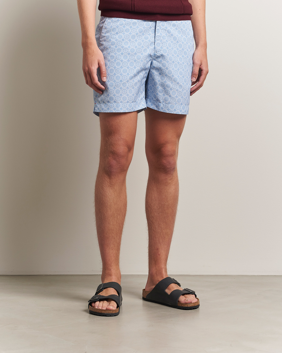 Heren | Zwembroek | Orlebar Brown | Bulldog Alchemy Swimshorts Wave Blue