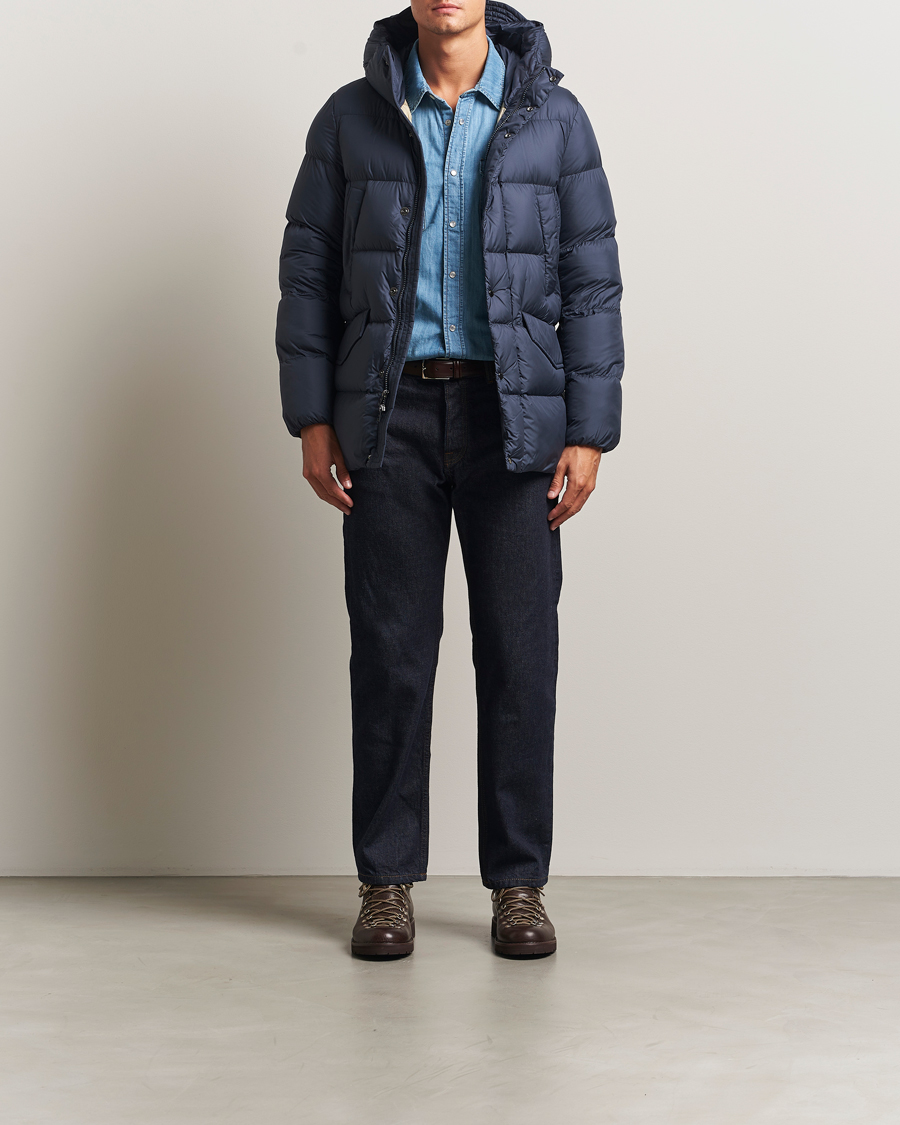 Heren | Jassen | Woolrich | Cloud Davis Parka Melton Blue
