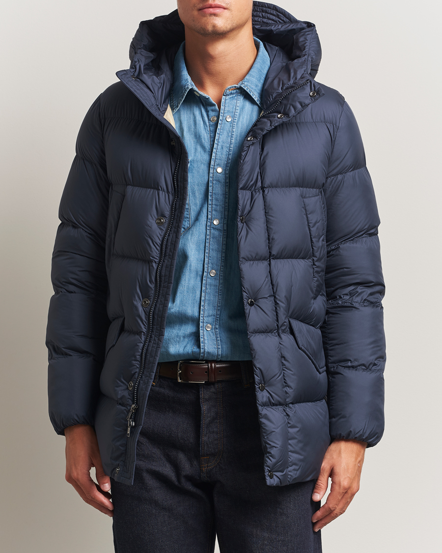 Heren | Jassen | Woolrich | Cloud Davis Parka Melton Blue