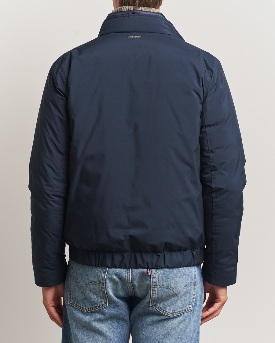 Heren | Jassen | Woolrich | Cloud Lewis Bomber Melton Blue