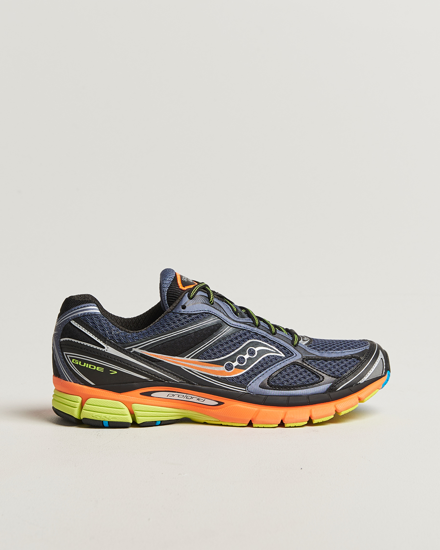 Heren | Sneakers | Saucony | Guide 7 Running Sneaker Grey/Multi