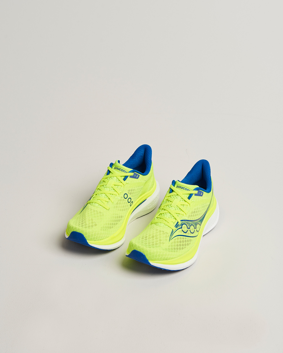Heren | Hardloopschoenen | Saucony | Endorphin Speed 5 Running Sneaker Citron/Lapis