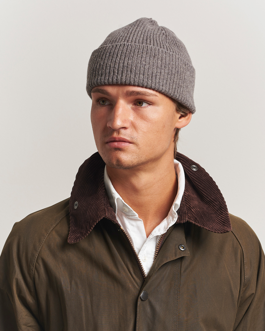 Heren | Mutsen | Robert Mackie | Clyde Lambswool Beanie Light Brown