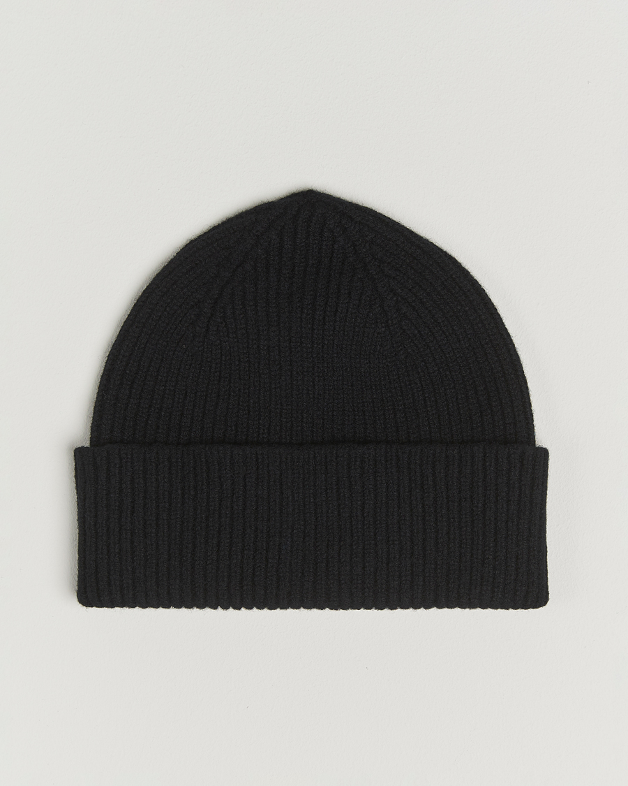 Heren | Mutsen | Robert Mackie | Clyde Lambswool Beanie Black