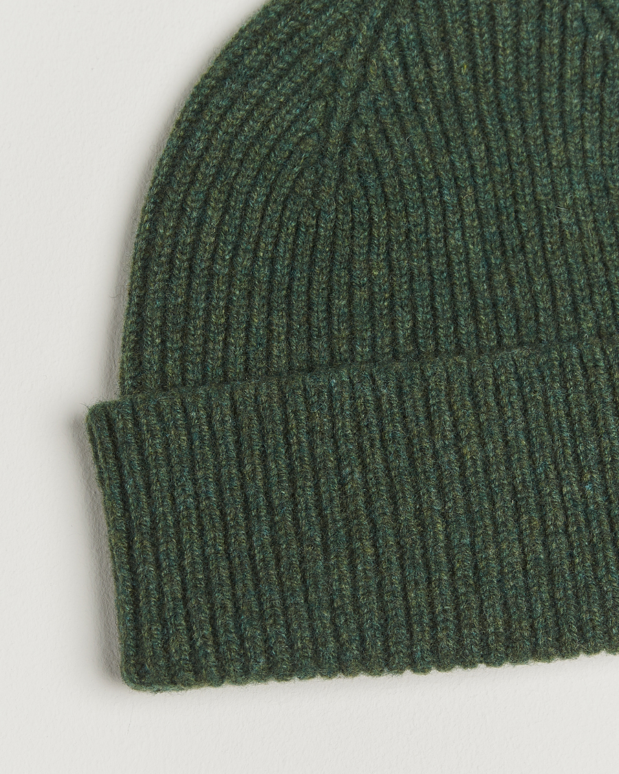 Heren | Mutsen | Robert Mackie | Clyde Lambswool Beanie Green