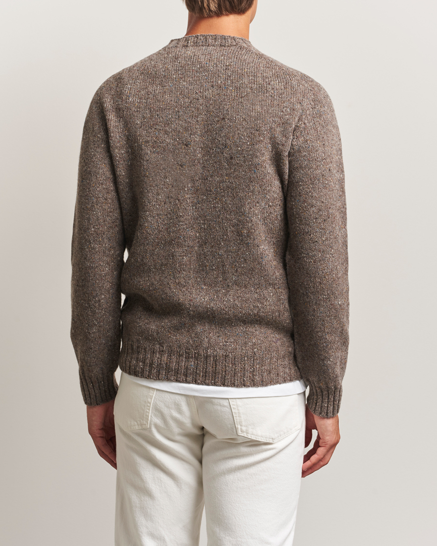 Heren | Truien | Harley Of Scotland | Donegal Wool Crewneck Brown