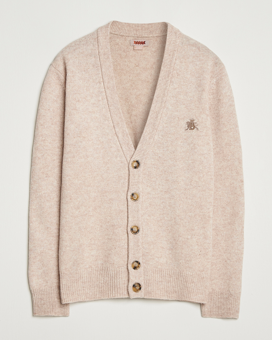 Heren | Truien | Baracuta | Shetland Virgin Wool Cardigan Antique White