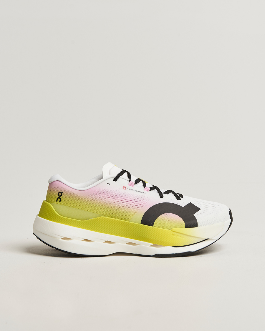 Heren | Hardloopschoenen | On | Cloudboom Max Lime/Raspberry
