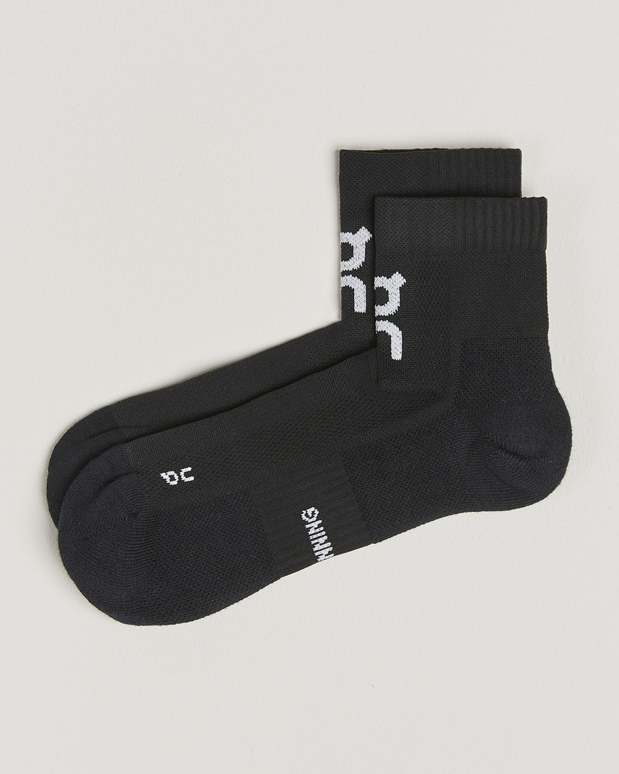 Heren | Ondergoed | On | Core Run Sock Mid 2-Pack Black