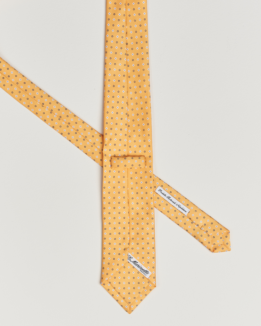 Heren | Stropdassen | E. Marinella | 3-Fold Printed Silk Tie Yellow