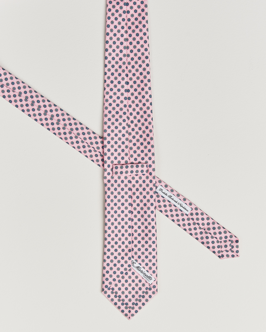 Heren | Stropdassen | E. Marinella | 3-Fold Printed Silk Tie Pink