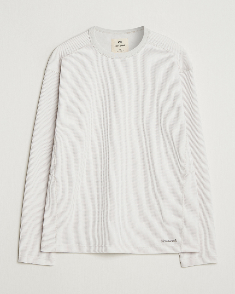 Heren | T-shirts | Snow Peak | Dry Thermal Long Sleeve T-Shirt Off White