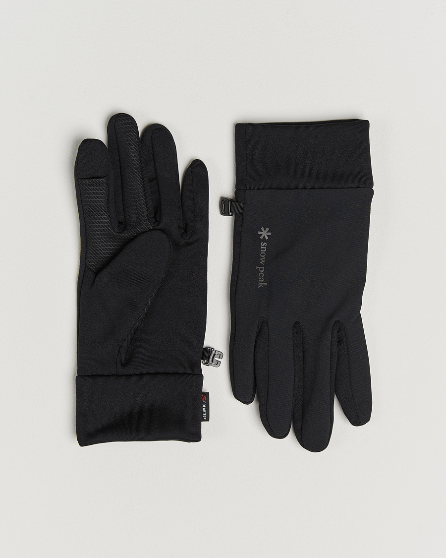 Heren | Handschoenen | Snow Peak | Polartec Stretch Gloves Black
