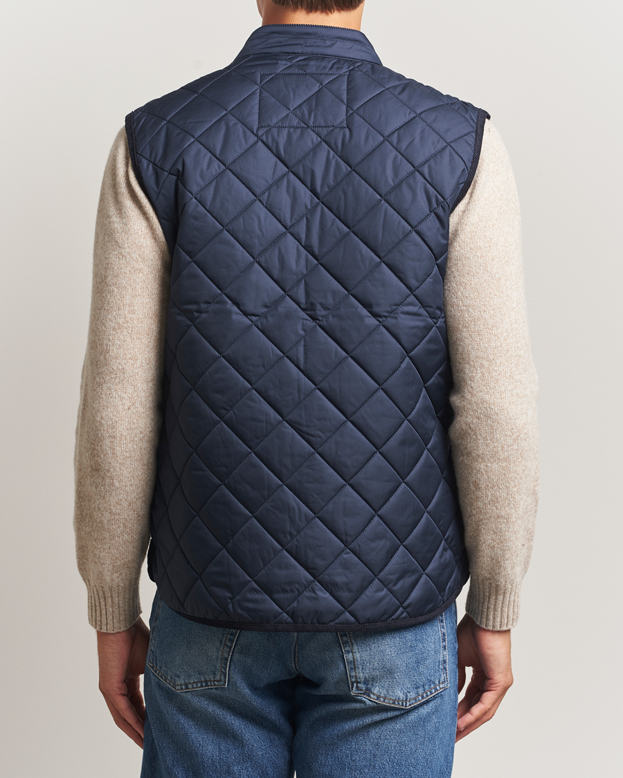 Heren | Gilets | Morris | Teddy Quilted Vest Navy