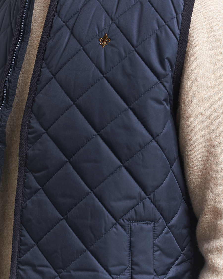 Heren | Gilets | Morris | Teddy Quilted Vest Navy