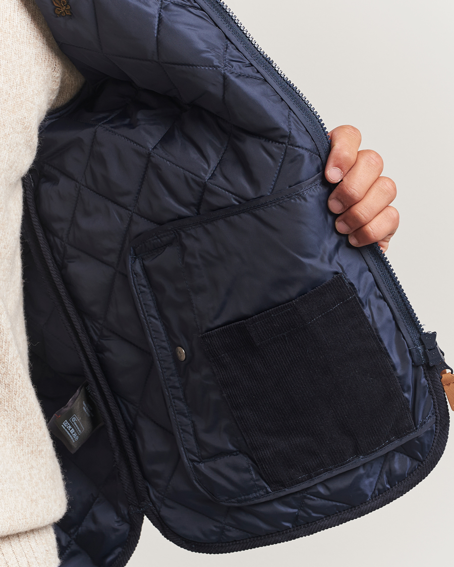 Heren | Gilets | Morris | Teddy Quilted Vest Navy