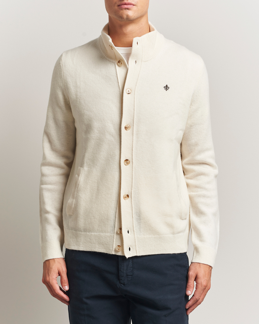 Heren | Truien | Morris | Hertford Button Cardigan Off White