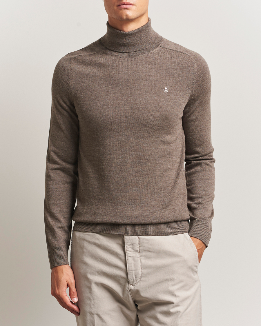 Heren | Truien | Morris | Merino Roller Neck Brown