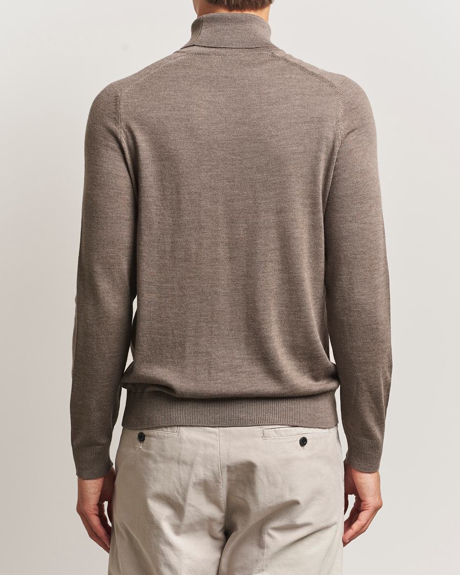 Heren | Truien | Morris | Merino Roller Neck Brown
