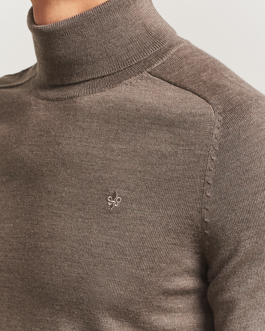 Heren | Truien | Morris | Merino Roller Neck Brown