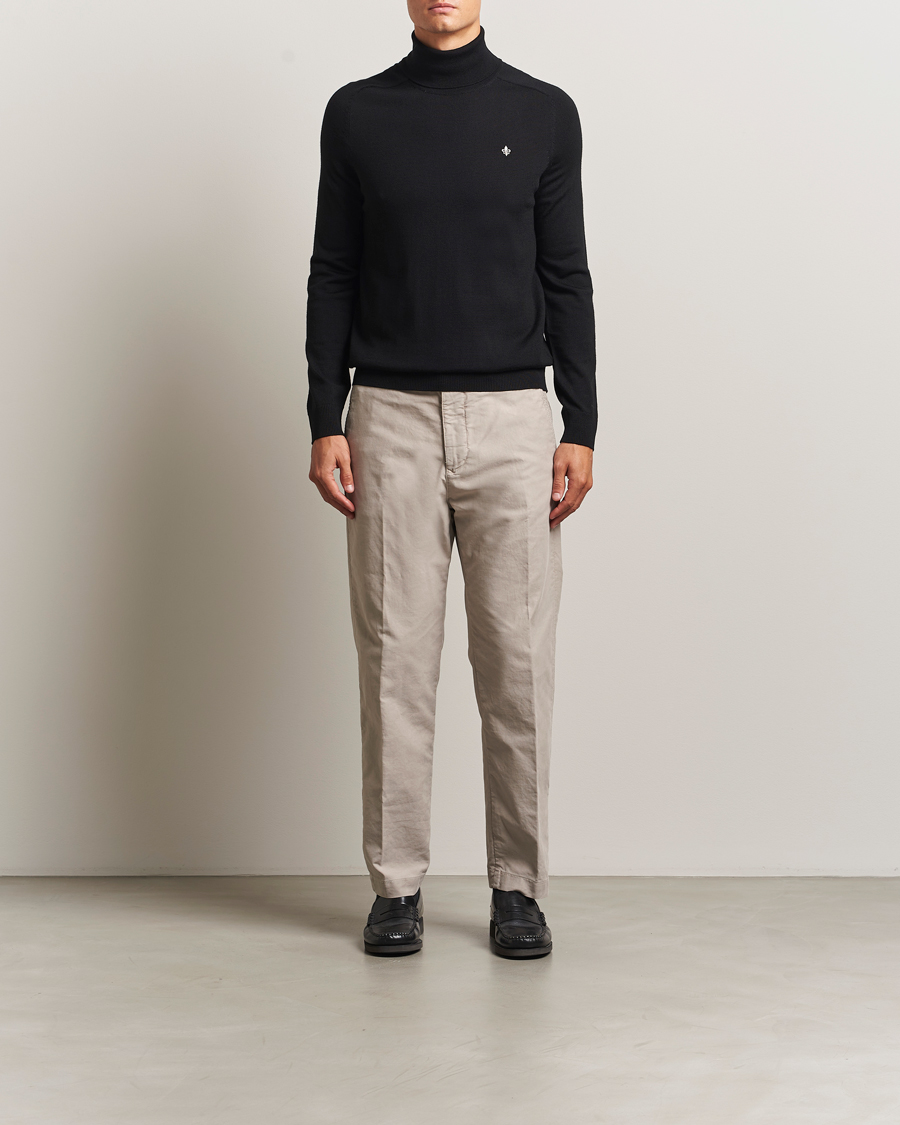 Heren | Truien | Morris | Merino Roller Neck Black