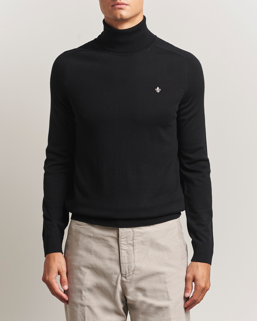 Heren | Truien | Morris | Merino Roller Neck Black