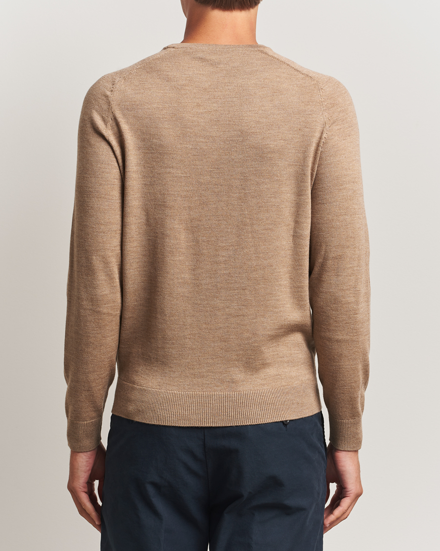 Heren | Truien | Morris | Merino O-Neck Camel