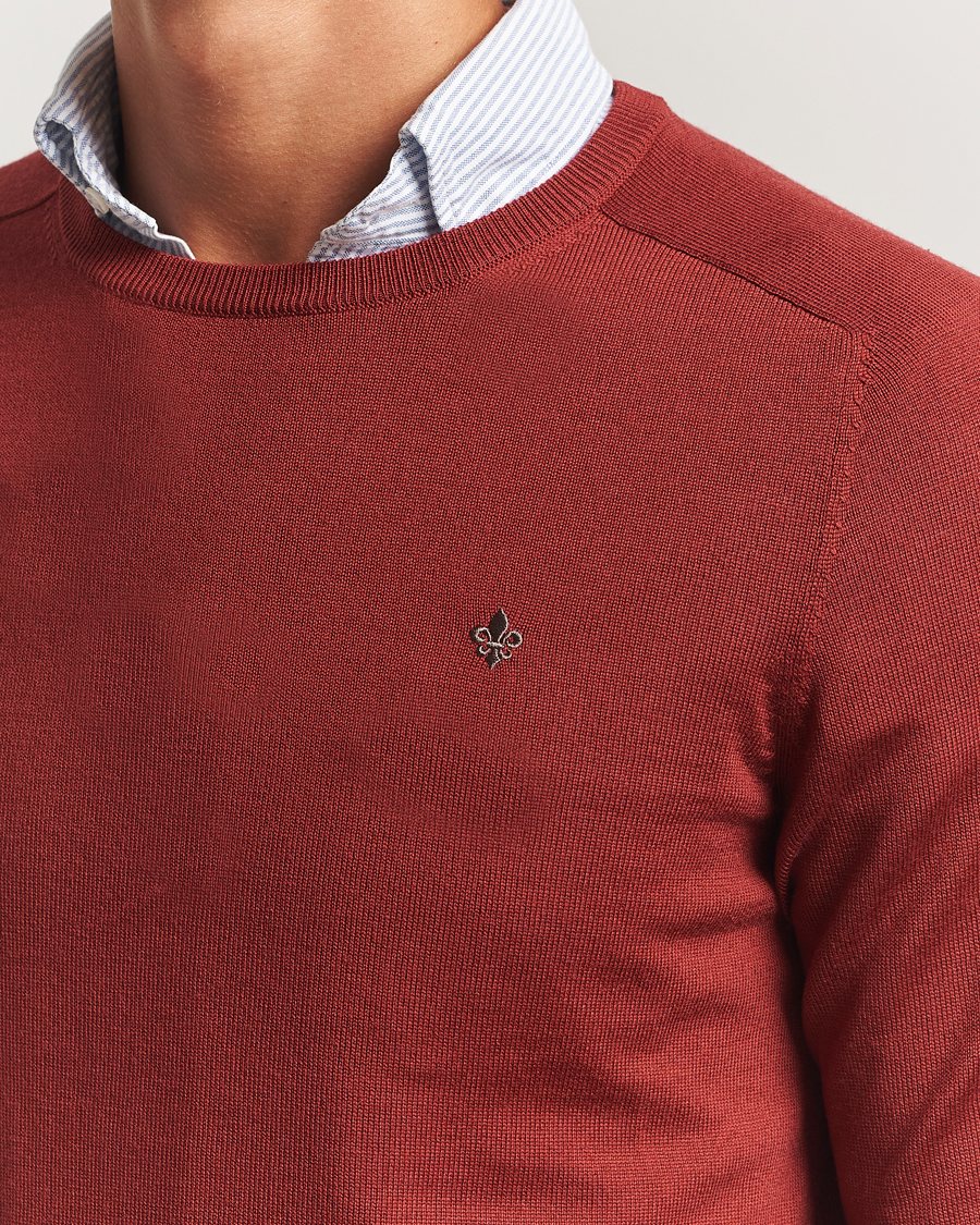 Heren | Truien | Morris | Merino O-Neck Red