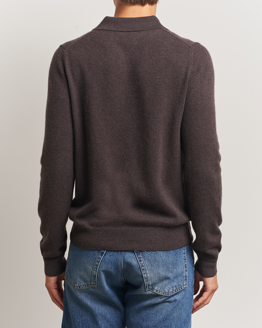 Heren | Truien | Morris | Cashmere Polo Neck Brown