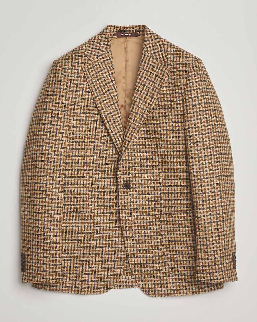 Heren | Blazers | Morris | Wool Sport Check Jacket Brown