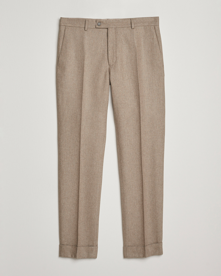 Heren | Broeken | Morris | Jack Flannel Trousers Khaki