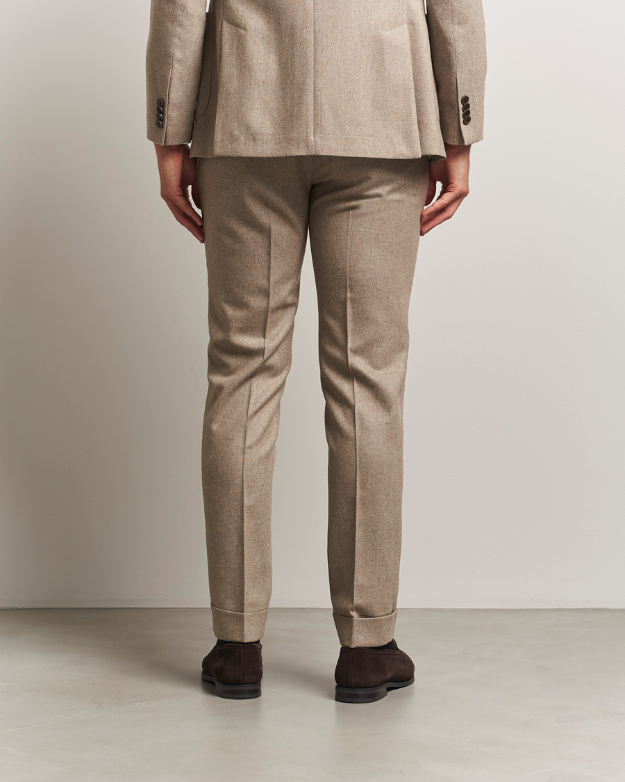 Heren | Broeken | Morris | Jack Flannel Trousers Khaki
