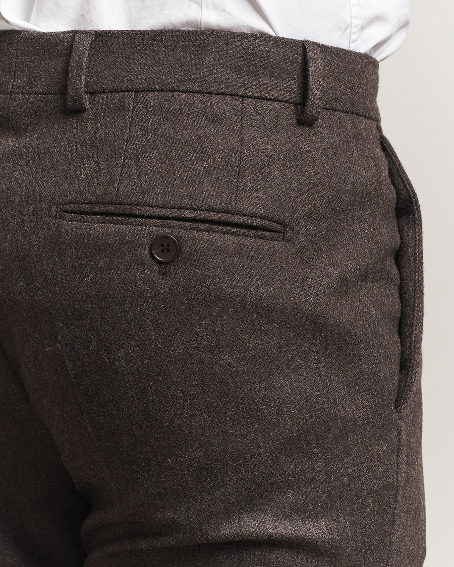 Heren | Broeken | Morris | Jack Flannel Trousers Brown