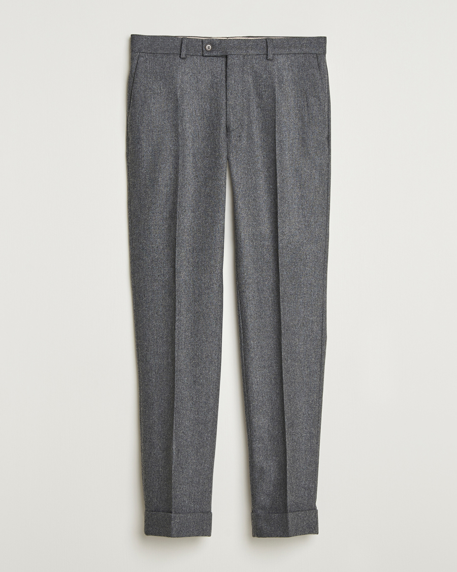 Heren | Broeken | Morris | Jack Flannel Trousers Grey