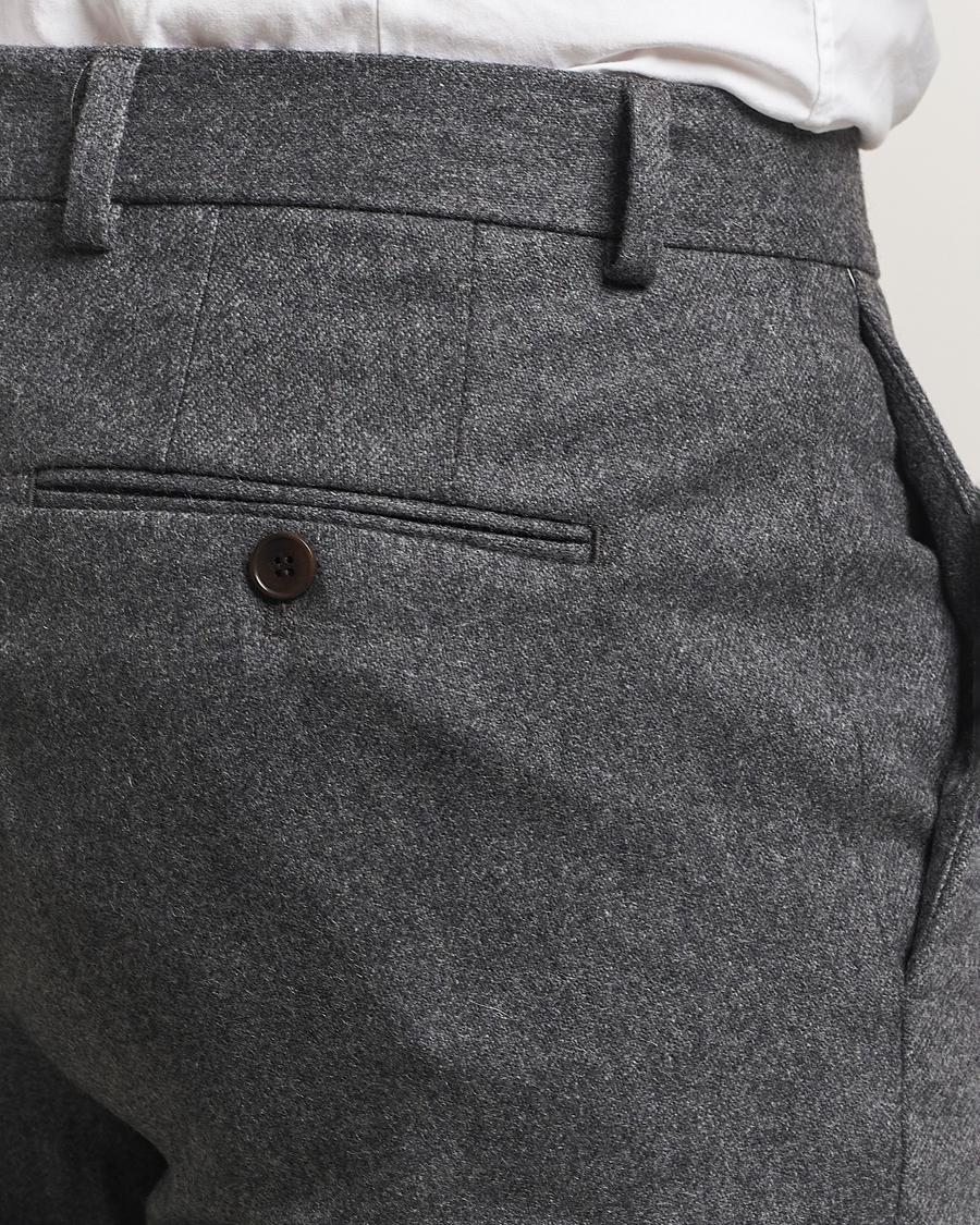 Heren | Broeken | Morris | Jack Flannel Trousers Grey