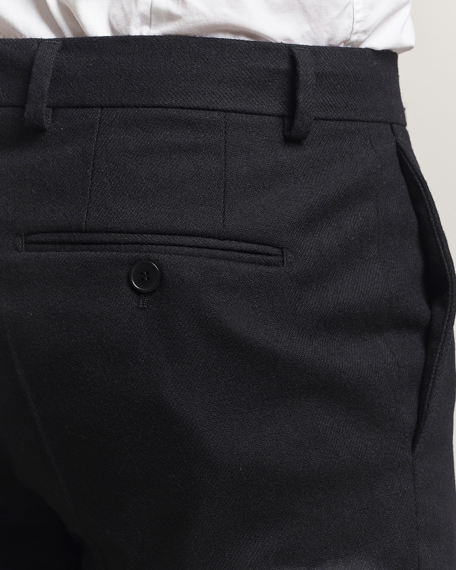Heren | Broeken | Morris | Jack Flannel Trousers Black