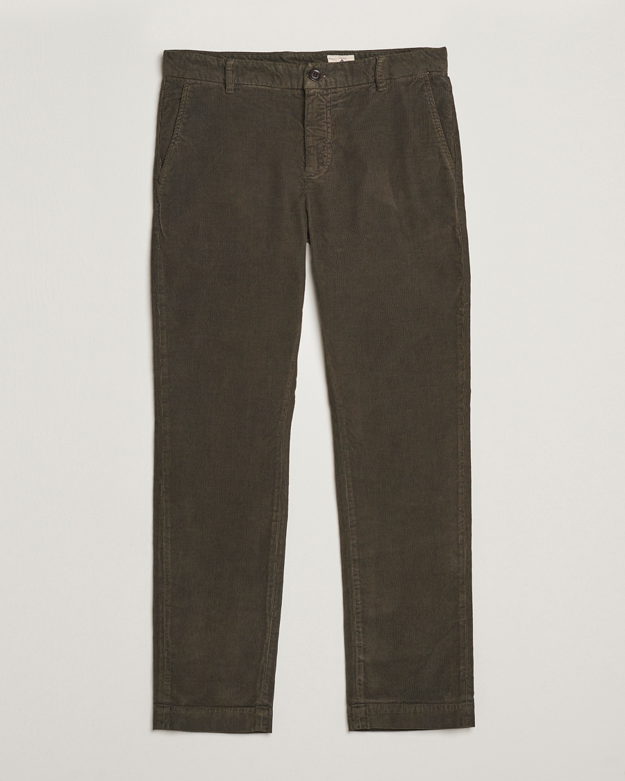 Heren | Broeken | Morris | Jeffrey Cord Chinos Olive