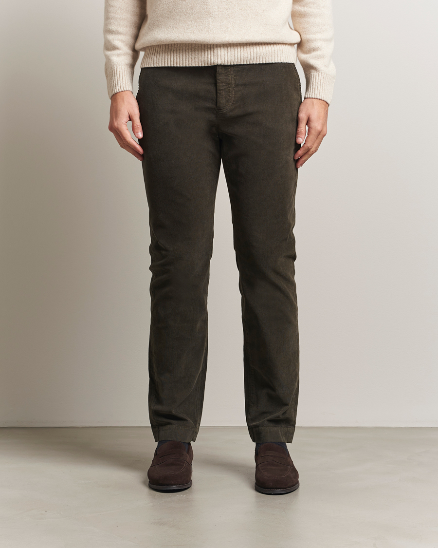 Heren | Broeken | Morris | Jeffrey Cord Chinos Olive
