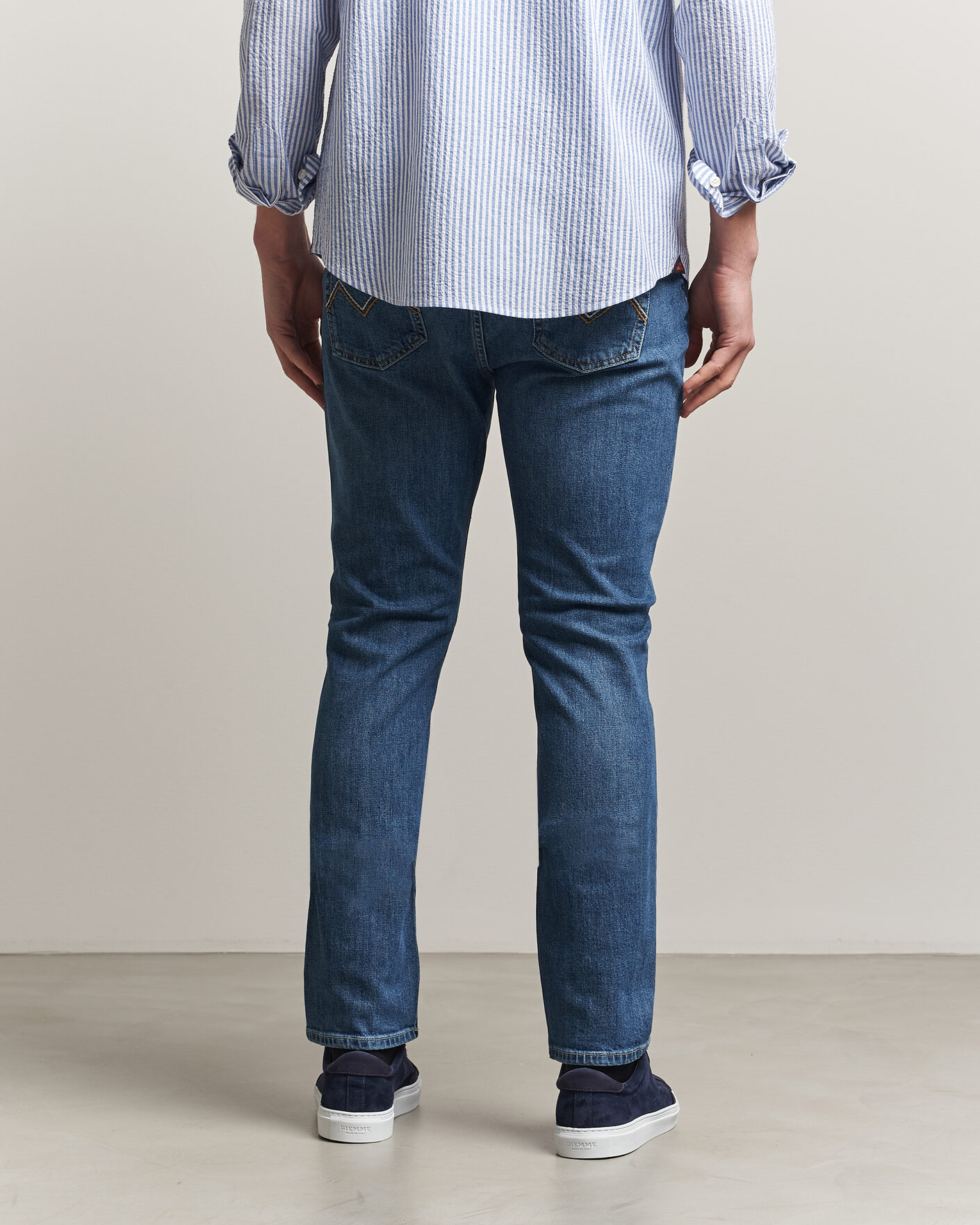 Heren | Jeans | Morris | Steve Stretch Jeans One Year Wash