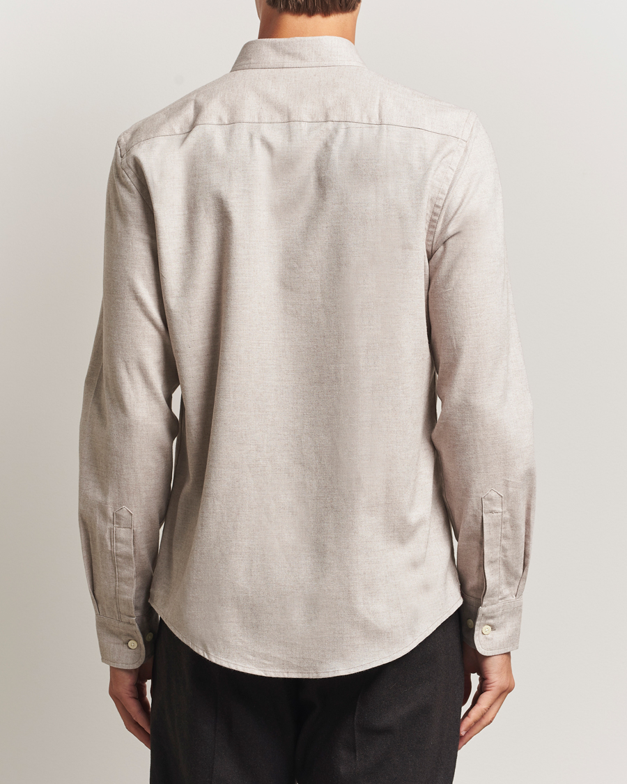 Heren | Overhemden | Morris | Watts Flannel Shirt Khaki