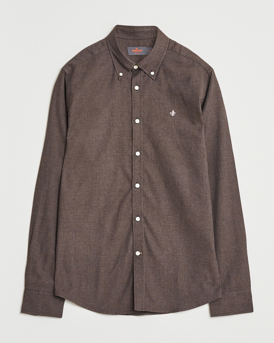 Heren | Overhemden | Morris | Watts Flannel Shirt Brown