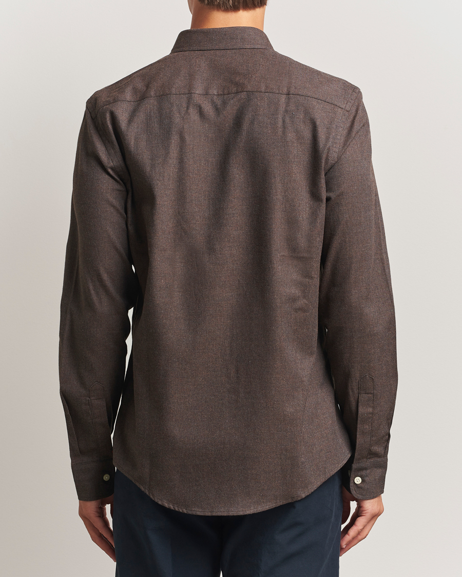 Heren | Overhemden | Morris | Watts Flannel Shirt Brown