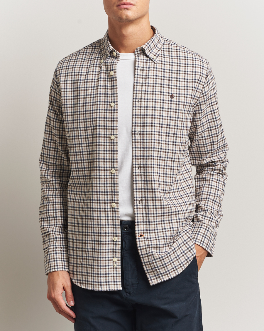 Heren | Overhemden | Morris | Watts Flannel Check Shirt Brown