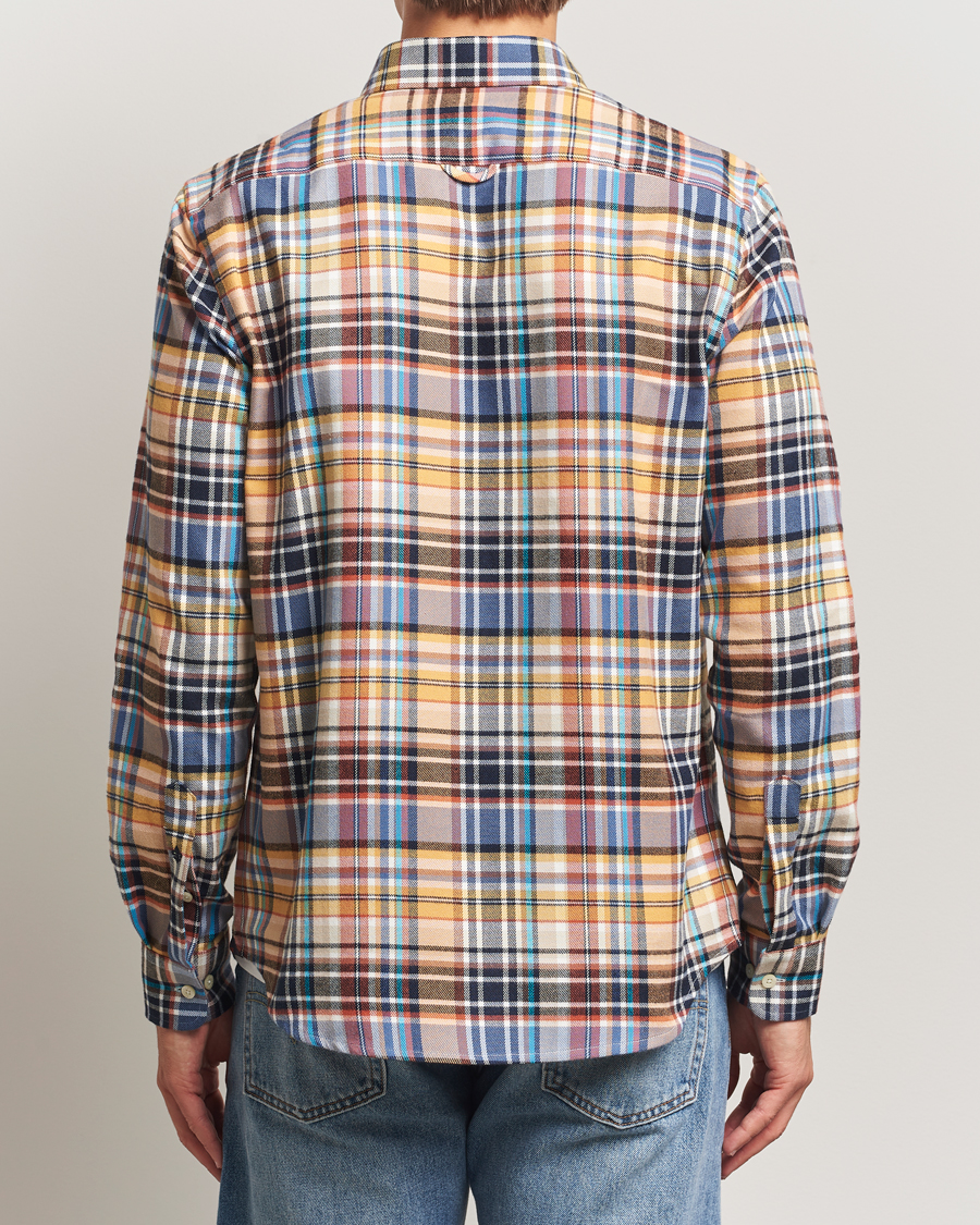 Heren | Overhemden | Morris | Happy Tartan Check Shirt Yellow