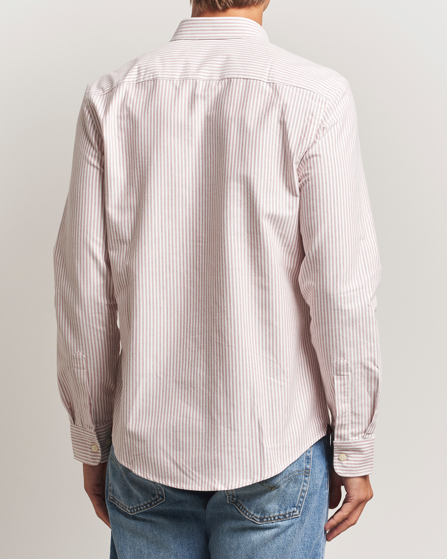 Heren | Overhemden | Morris | Douglas Oxford Striped Shirt Red