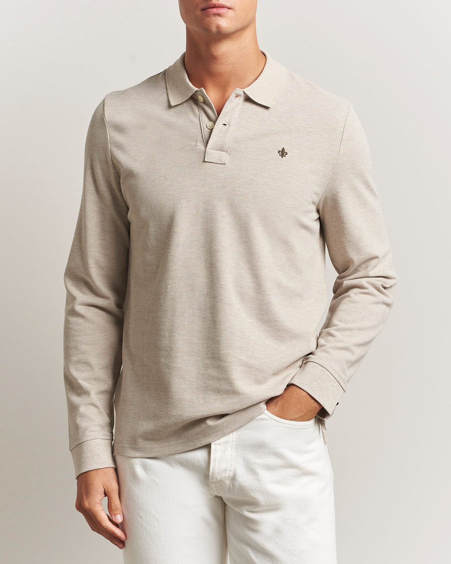 Heren | Truien | Morris | Camden Long Sleeve Polo Khaki