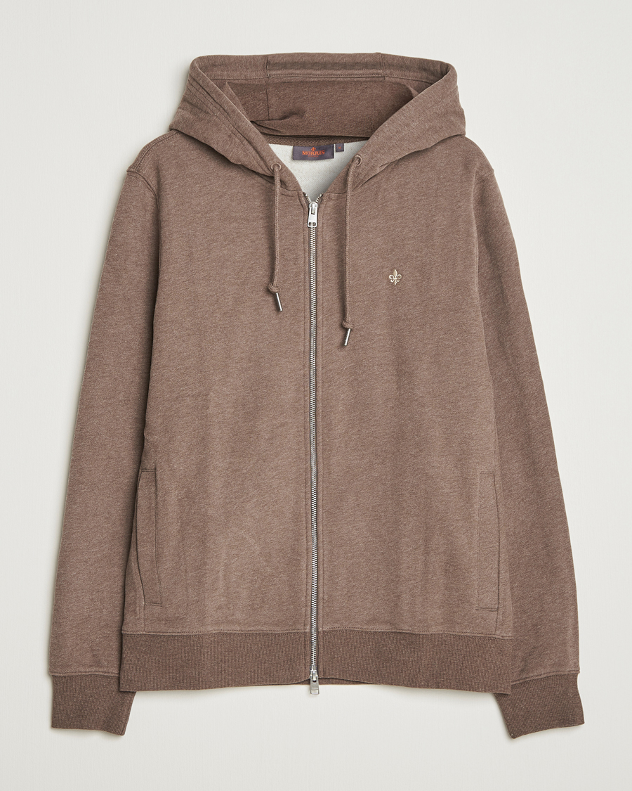 Heren | Truien | Morris | Brandon Lily Full Zip Hoodie Brown