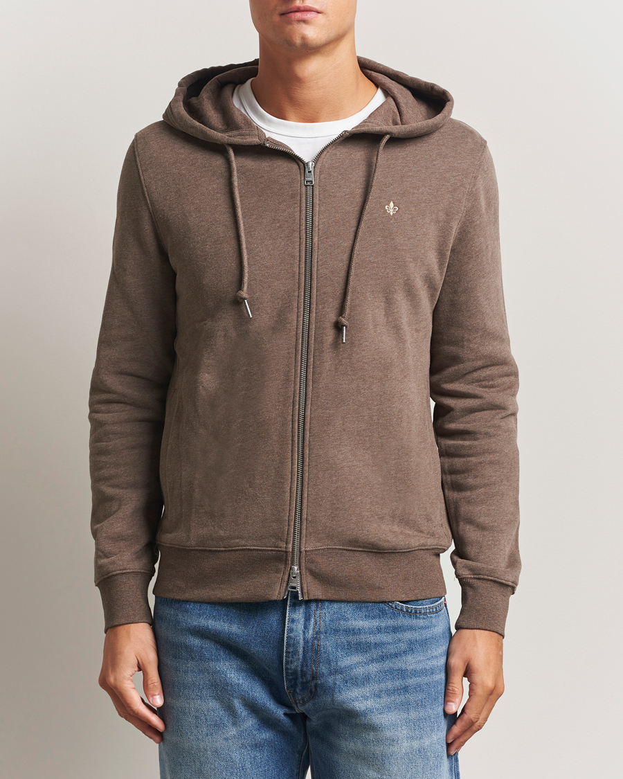 Heren | Truien | Morris | Brandon Lily Full Zip Hoodie Brown
