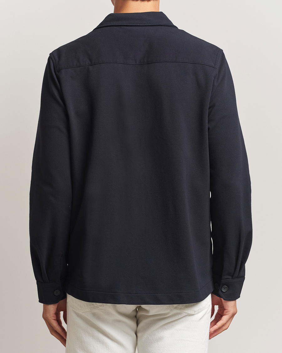 Heren | Overhemden | Morris | Andrew Jersey Overshirt Old Blue